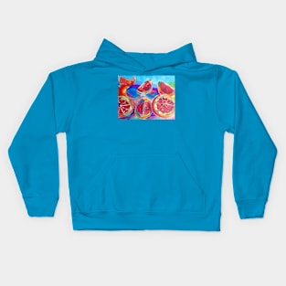 original painting grapefruit Kids Hoodie